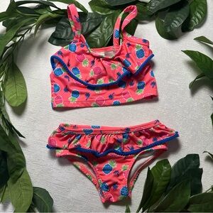 Kidgets Pink and Blue Fruit Print Bikini Toddler 2T